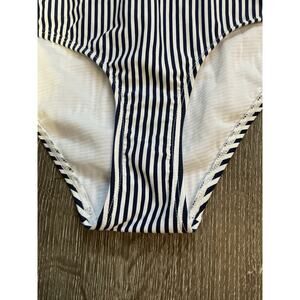 Sia Swim Australia Navy White Striped‎ Bikini Bottoms US Size 8